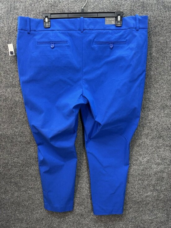 The Limited Ankle Length Dress Pants Womens 20W Ocean Blue Chino Stretch NEW - Picture 2 of 11